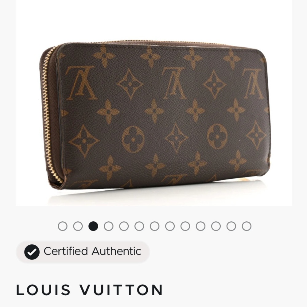 Louis Vuitton Monogram Zipper wallet - authentic